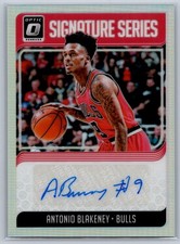 2018-19 Panini Donruss Optic #SG-ABK Antonio Blakeney AUTO Silver Prizm Bulls SS