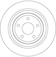 2X Trw DF6872 Bremsscheibe FüR Ford