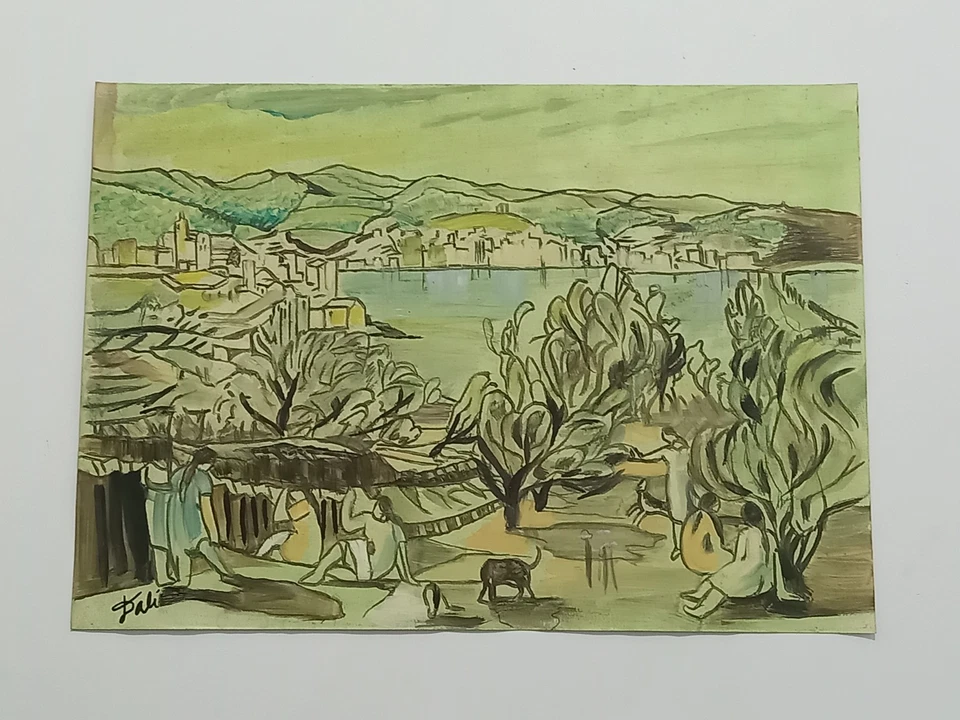 Salvador Dalí Drawing on paper (Handmade) signed and stamped mixed media. - Image 2 of 4