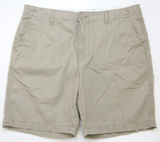 Old Navy Khaki Tan Cotton Solid Dress Shorts Mans XL 38" Waist x 9" J65