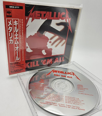 METALLICA Kill 'Em All Japan CD SRCS 5777 w/OBI 10track Sony Records 1992 (1983)