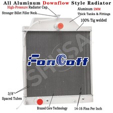 Aluminum 4 Row Radiator Cooler For Allis Chalmers 7030 7040  7050 7060 70267979