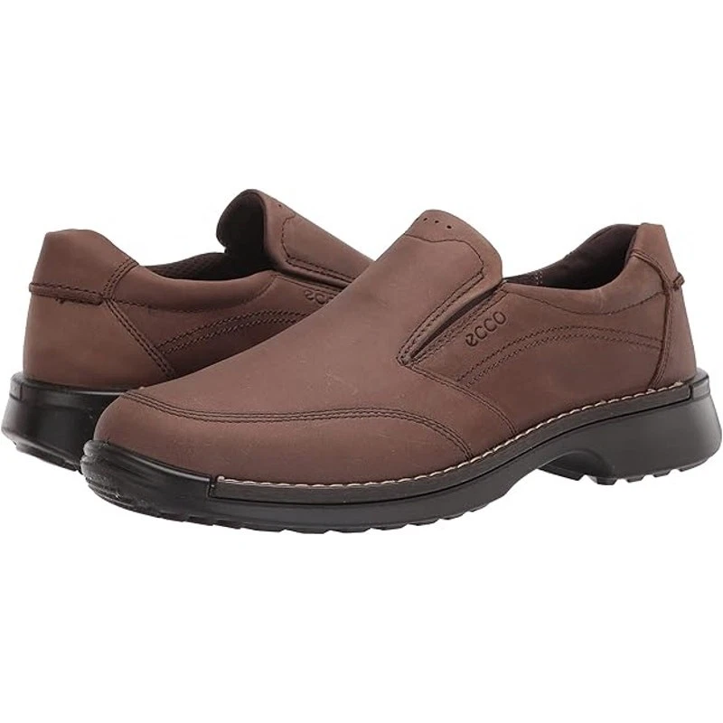 Nuovissimo mocassino ECCO uomo Fusion slip on nabuk caffè 5 5 5