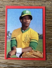 1982 Topps Stickers Rickey Henderson Oakland Athletics #221 Athletics HOFer