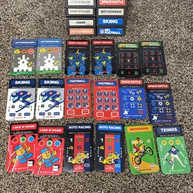 Intellivision Video Game Cartridges Lot Of 10 Games With Overlays Tested