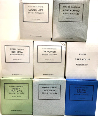 BYREDO  BOUGIE PARFUME FRAGRANCED CANDLE, 8.4 FL OZ, ASSORTED SOLD SEPARATE NEW