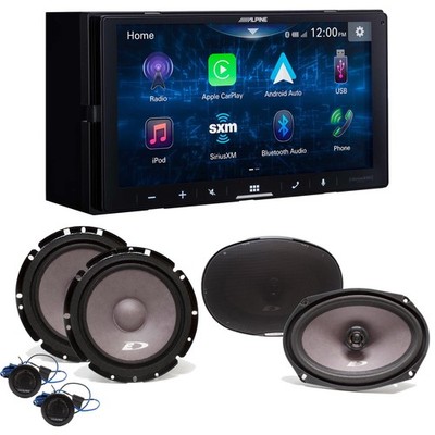 Alpine iLX-W670 Receiver, SXE-1751S 6.5'', SXE-6926S 6x9 Speakers Bundle