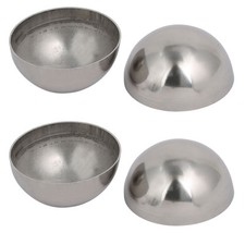 4pcs 63mm OD 1mm Thickness 304 Stainless Steel Hollow Half Round Railing Balls