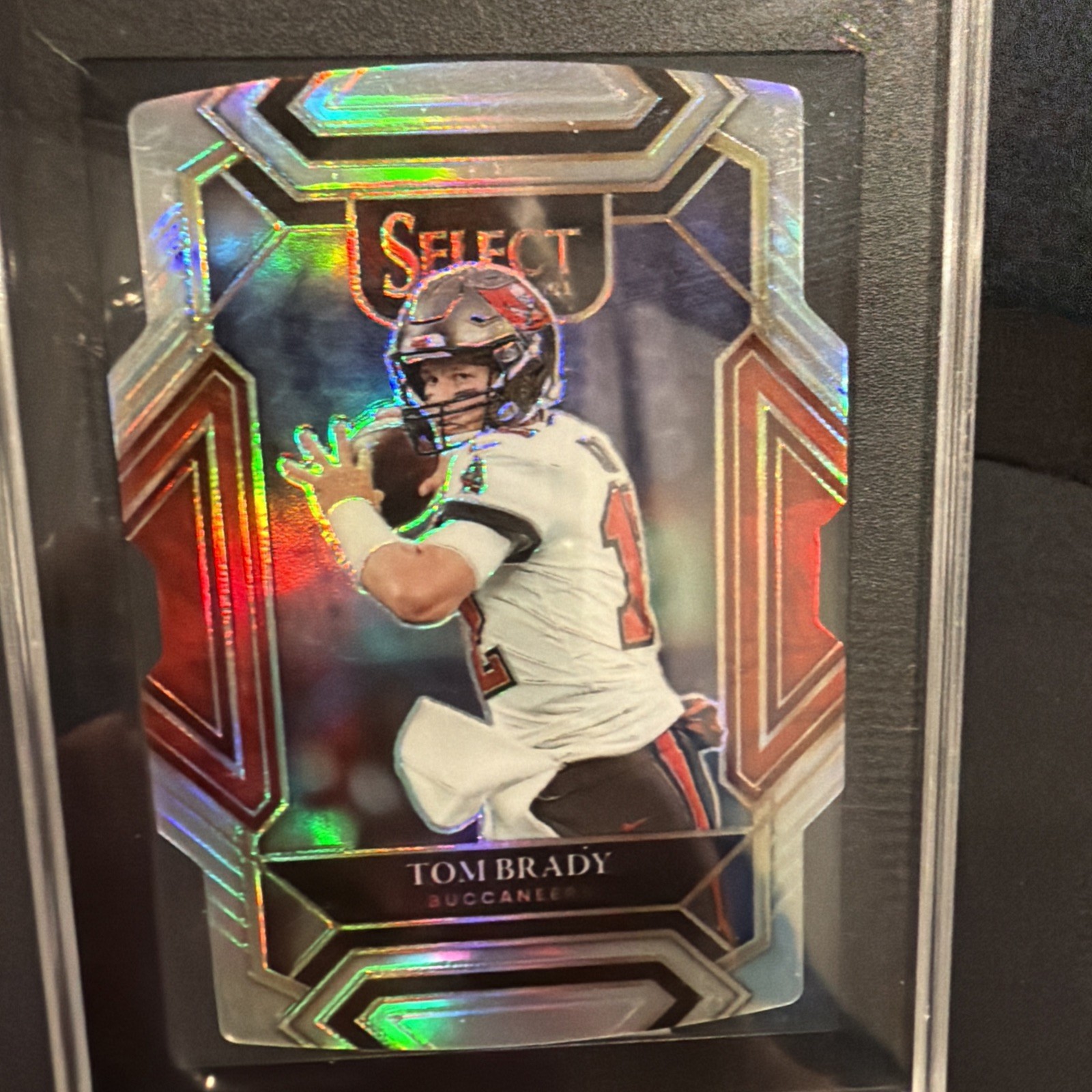 2021 Panini Select - Club Level Tom Brady #201 Silver Prizm Die-Cut