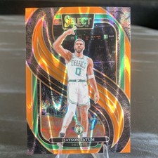Panini 2024-25 Select Jayson Tatum Orange Prizm Premier Level #110 Celtics NBA