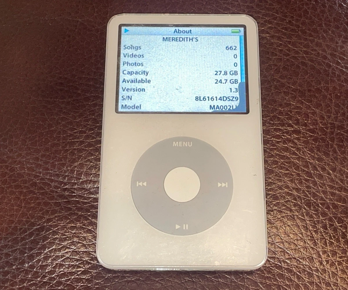 Apple iPod 30GB ホワイト 充電ケーブル付き Ipod Classic 30gb for