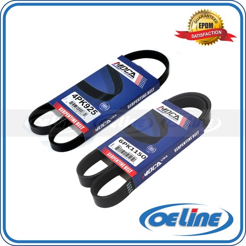 Serpentine Belt Kit For Toyota 4Runner - 3-Piece Belt Set (4PK0870, 4PK1050, 4PK1070) For Alt, PS, AC