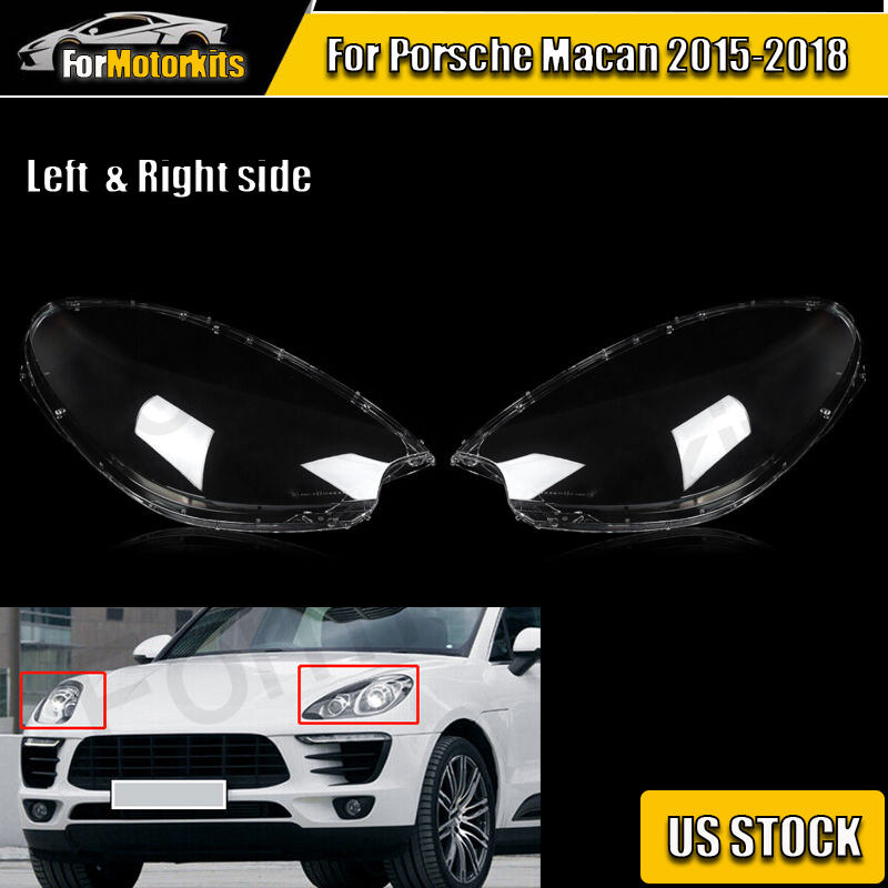 For Porsche Macan 20152018 Headlight Shell Lamp Shade Lens Cover Left
