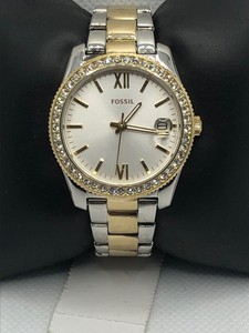 Fossil ES4319 Women's Stainless Steel Analog Silver Dial Quartz Watch HO363  796483354265 | eBay