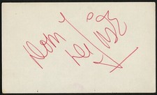 Dom DeLuise d2009 signed autograph 3x5 cut Actor Comedy BAS Stickered