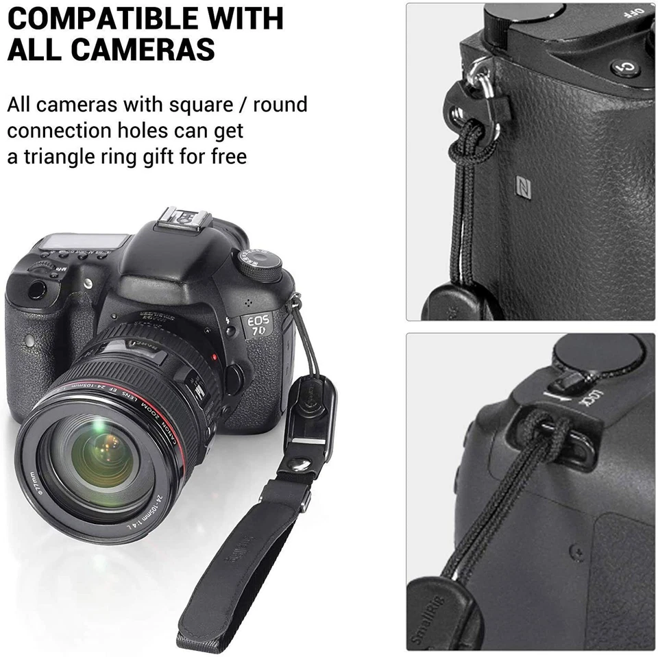 SmallRig Adjustable Camera Strap Cuff Wrist Camera Hand Straps for Sony Nikon - Image 2 of 4