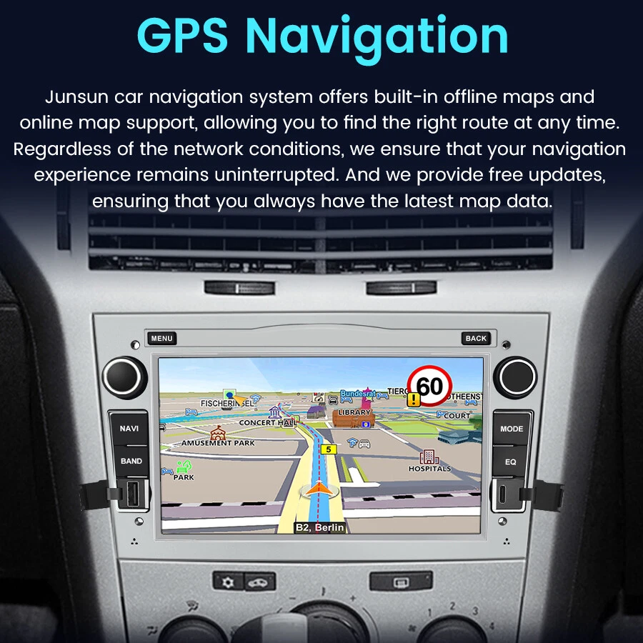 CarPlay Android Stereo For Vauxhall Astra H Corsa D Zafira GPS SAT NAV Car Radio - Image 4 of 4