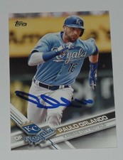PAULO ORLANDO SIGNED AUTO'D 2017 TOPPS CARD #41 KANSAS CITY ROYALS WS CHAMP