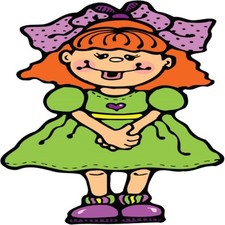 30 Custom Cute Red Head Girl Personalized Address Labels