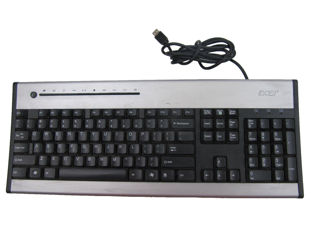 ACER KEYBOARD USB Wired Black QWERTY English MULTIMEDIA SK-9610 | eBay