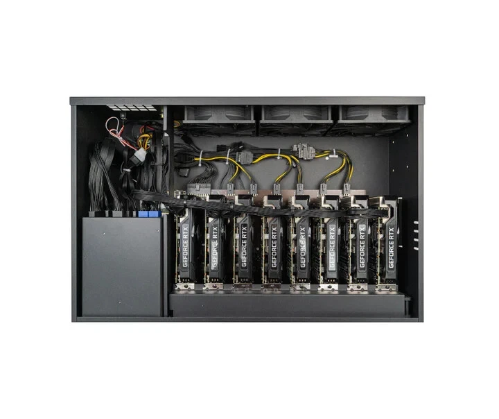 Mining Rig 8x RTX 3060 12GB DDR6 140mm Fans High End Ready to Mine Plug and Play - Image 2 of 4