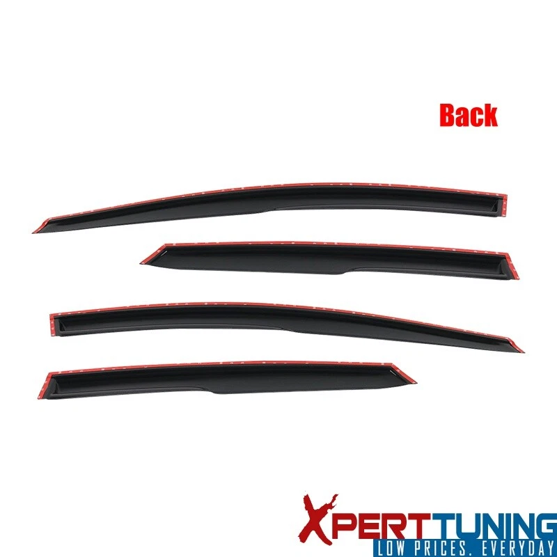 Fits 08-11 Ford Focus Sedan Mugen Window Visor Rain Guard Deflectors Acrylic - Изображение 3 из 4