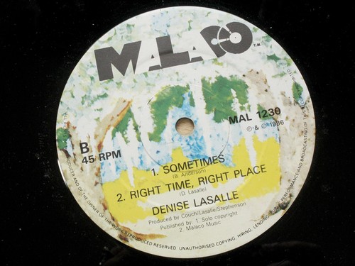 Denise Lasalle/Let The Four Winds Blow/1986 Malaco 12" Single/EX - Picture 3 of 3