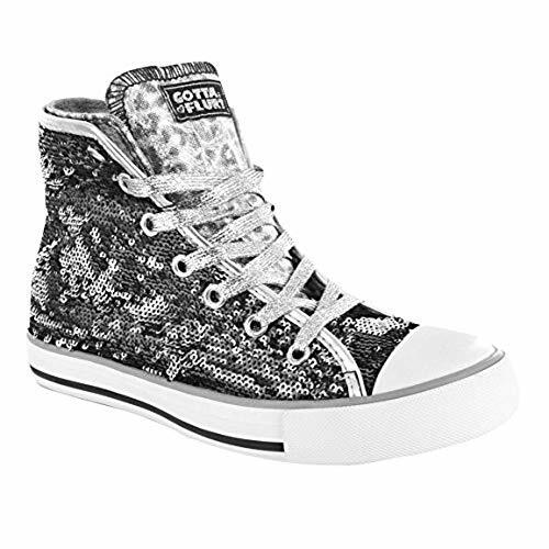 gotta flurt black sequin sneakers