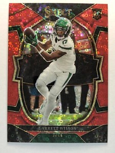 2022 Panini Select Football Red Disco Prizm Garrett Wilson #88 SGC 8.5