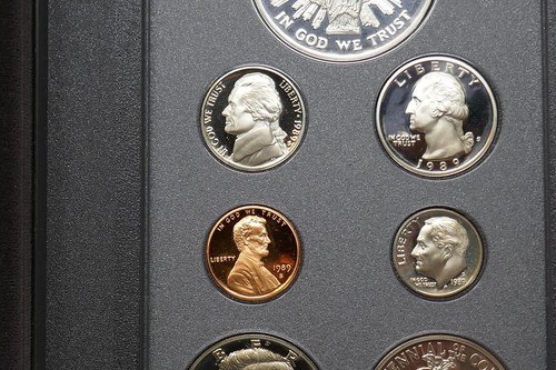 1989 S Prestige Proof Set Congress Bicentennial 90% Silver Dollar 7 US Mint Coin - Picture 8 of 16