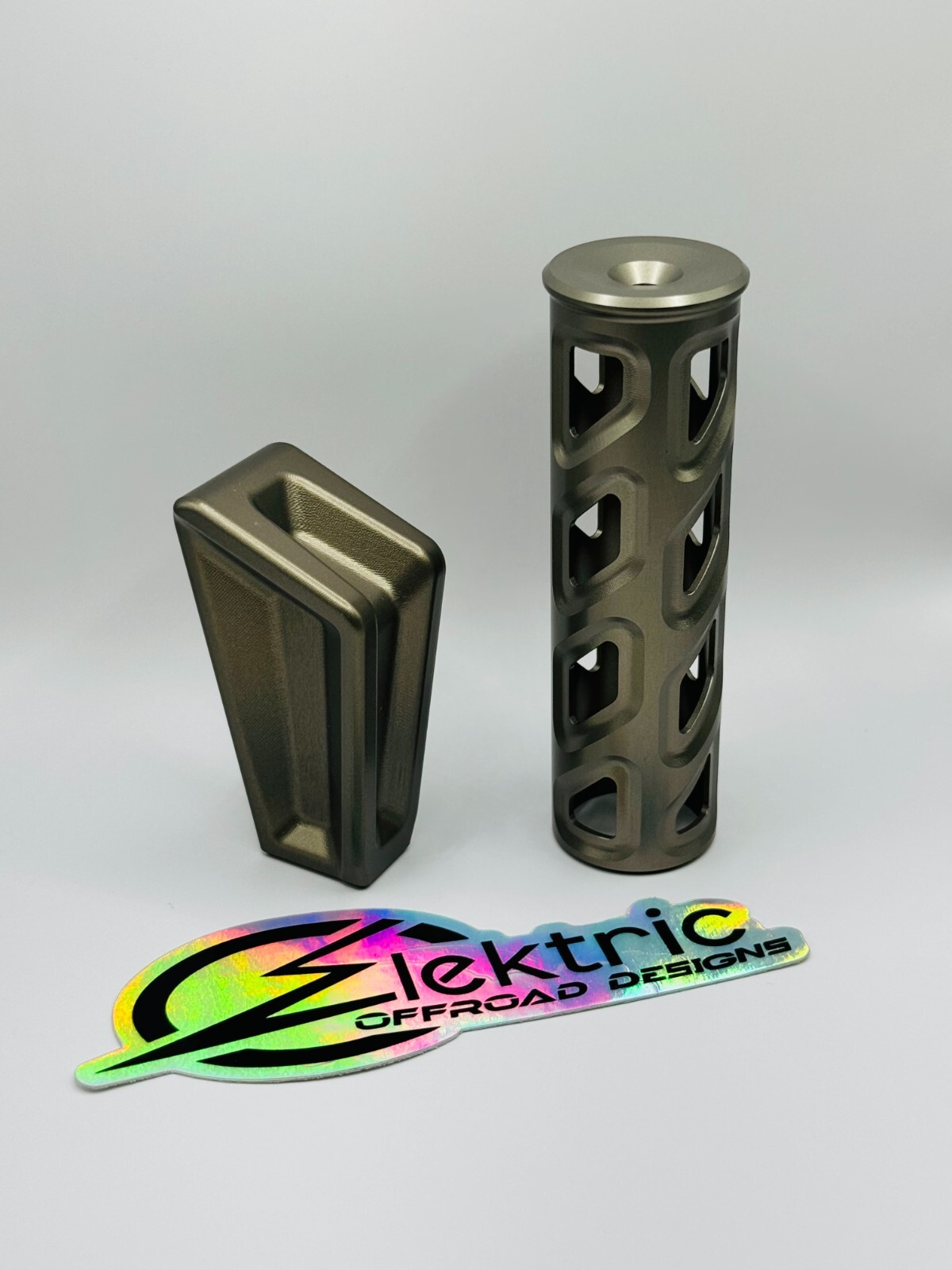 EOD Billet Gun Metal Shifter Shift Knob & Passenger Handle Can Am Maverick X3