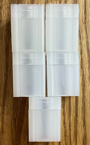 5 - USED COIN TUBES *** HALF DOLLAR *** SIZE - L@@K AT PICTURES! #333
