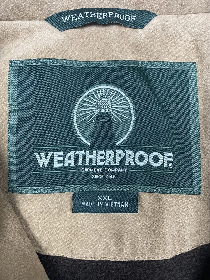 Texas Longhorns Heavy Jacket Men’s 2XL XXL Brown Faux Suede Lined Pockets - Image 3 of 4