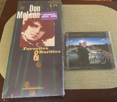 CD Lot Autographed/Signed Don McLean American Boys Favorites & Rarities Longbog