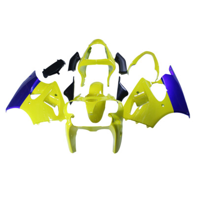 For Kawasaki Blue Yellow Fairings Ninja ZX6R ZX600J 2000 01 2002 Bodywork Cover