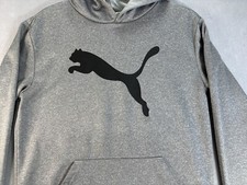 Puma Hoodie Youth Gray L 14-16