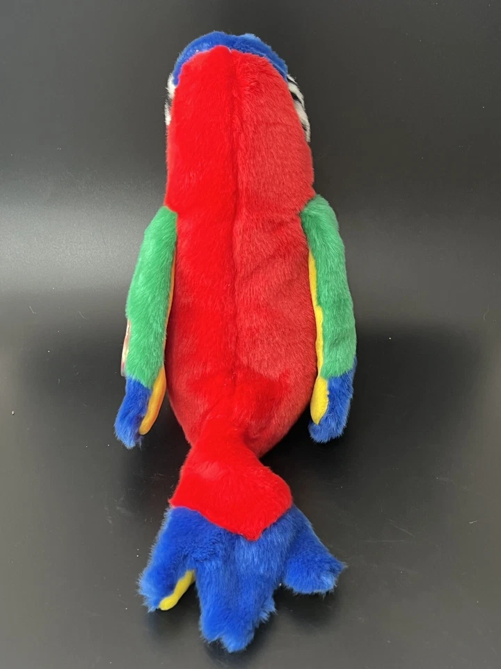 TY The Beanie Buddies Collection Jabber Parrot Bird Plush 10” Soft Toy 1999 Tag - Image 4 of 4