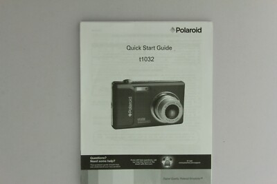 Anleitung Manual Polaroid Quick Start Guide t1032 (12112807)
