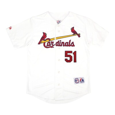 Willie McGee Majestic St. Louis Cardinals Home White Jersey Men's