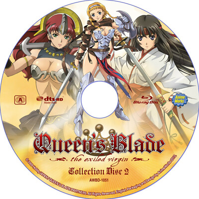 Queen's Blade Season 1: The Exiled Virgin Blu Ray NEW 2 Discs