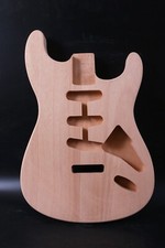 New Unfinished Guitar Body Mahogany Wood SSS DIY electric Guitar Wood US