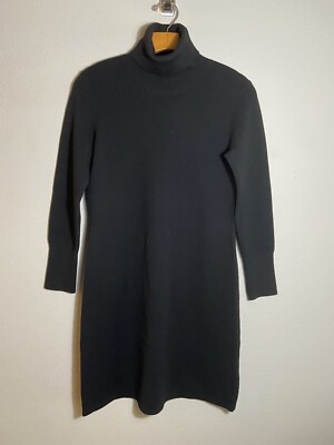 Theory Black Turtleneck Long Sleeve Wool mini Dress Size S/P | eBay Theory Black Turtleneck Long Sleeve Wool mini Dress Size S/P | eBay