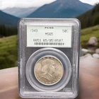1949 P Franklin Half Dollar PCGS MS65 With Toning