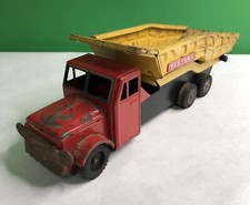Rare Vintage 1950  s Tin Friction Western M-501 Dump Truck Hydraulic Complete