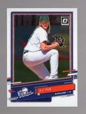 2020 Donruss Optic A.J. Puk The Rookies Baseball Card #5 Athletics
