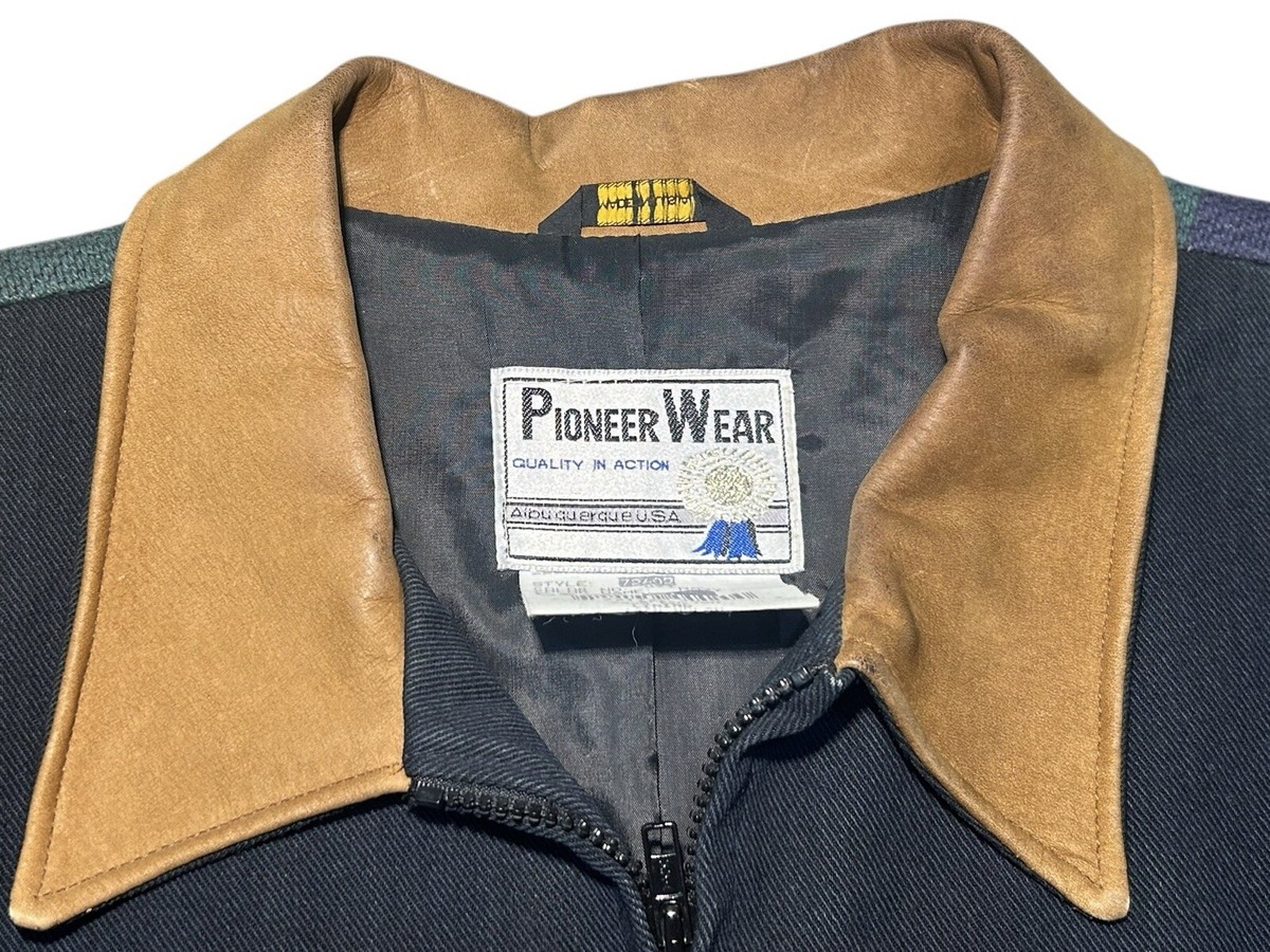 Vintage Pioneer Wear Southwestern Aztec Navy Bomber Jacket Vintage Pioneer Wear Southwestern Aztec Navy Bomber Jacket