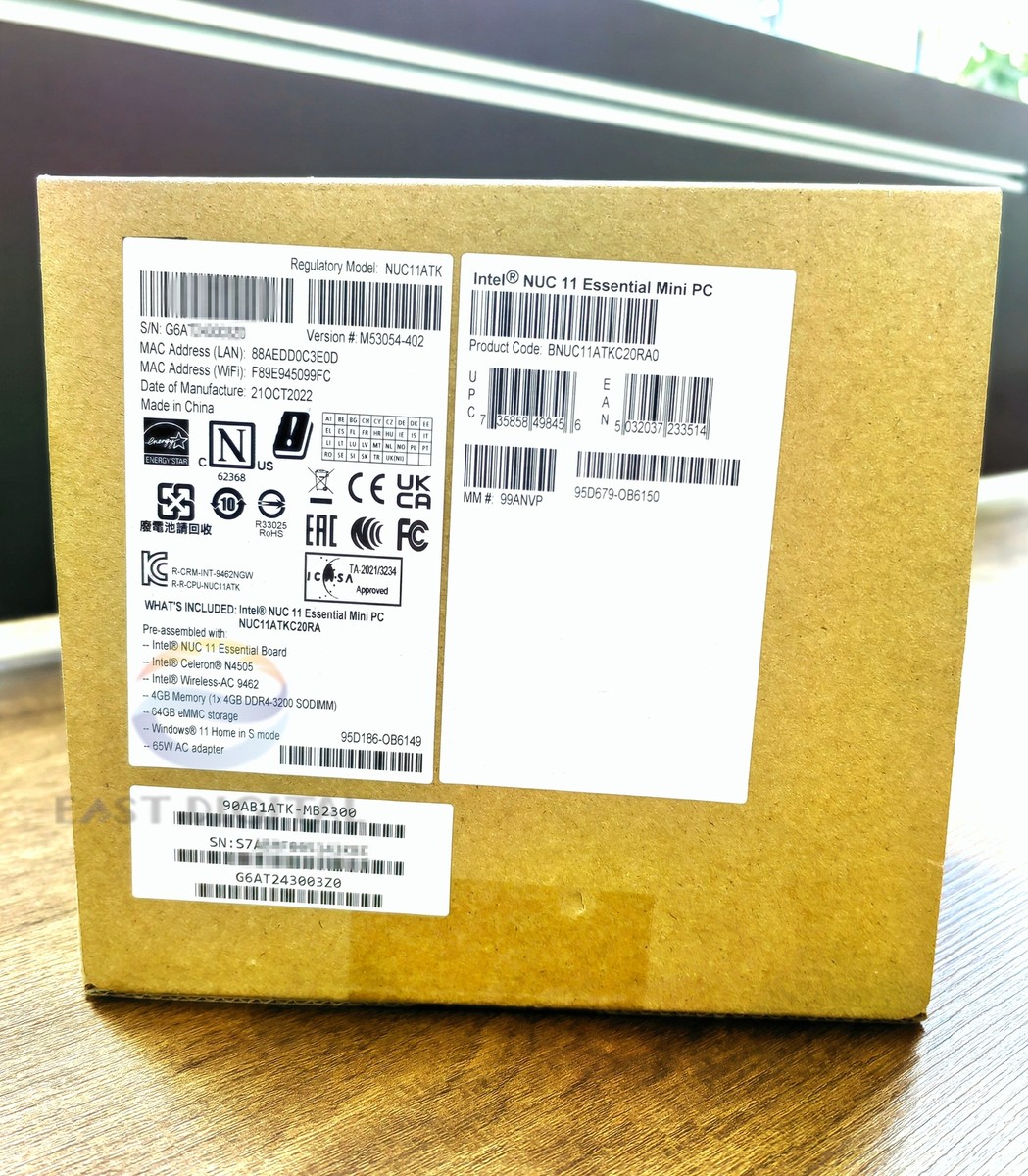 Intel NUC11ATKC2 NUC 11 Essential Core NUC11ATKC20RA Mini PC Kit