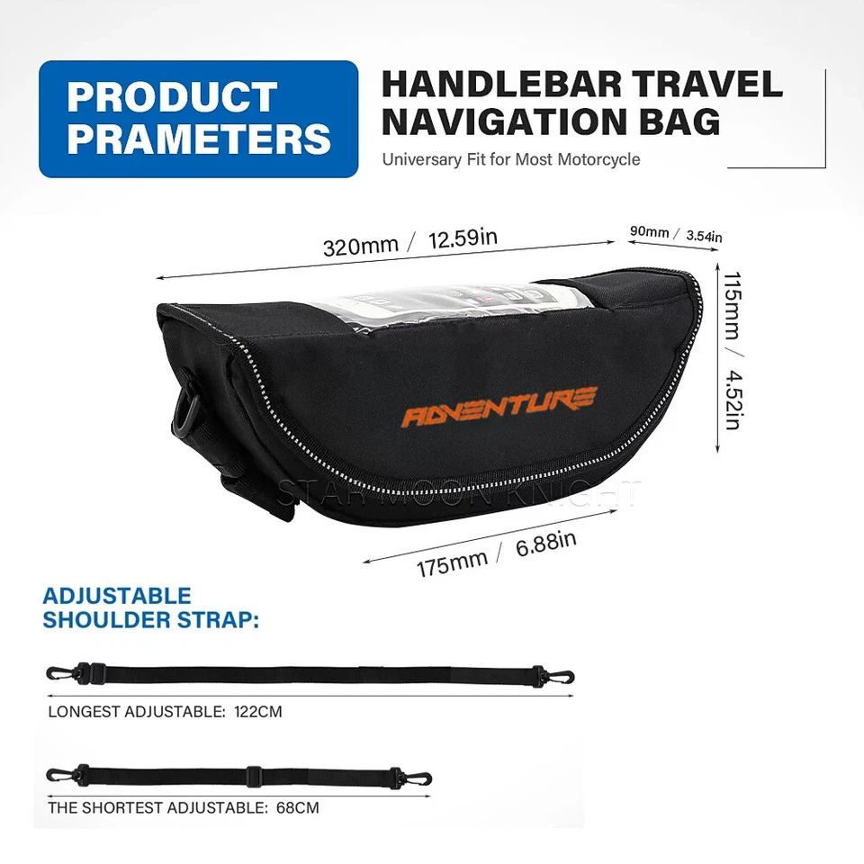 Handlebar bag For 1290 Super Adventure 1190 390 890 Adventure 790 Adventure/R/S — 第 2/4 张图片