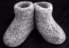 Size 8.5 - GREY - MEN'S MERINO WOOL BOOTS WARM COZY SLIPPERS MOCCASINS CHUNI