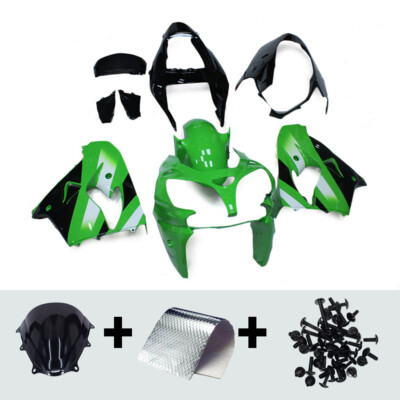 Green Black Bodywork for Kawasaki Ninja ZX9R 02 03 ZX-9R 2002 2003